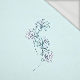 GLITTER PUSTEBLUMEN (LIBELLEN UND PUSTEBLUMEN) - panoramisches Paneel  Sommersweat (60cm x 155cm)