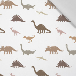 BRAUNE DINOSAURIER M. 2 - Baumwoll Webware