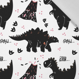 SCHWARZER DINOSAURIER / ARR - Baumwoll Webware