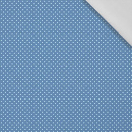 HELLBLAUE PUNKTE / BLAU (KÜRBISGARTEN) - Baumwoll Webware