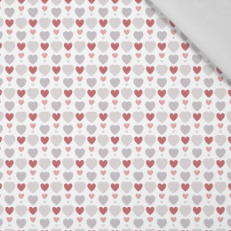 HERZPERLEN / weiß (VALENTINES HERZEN) - Baumwoll Webware
