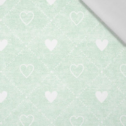 HERZEN UND RAUTEN / vintage look jeans (minze) - Baumwoll Webware