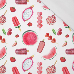 WASSERMELONEN MIX - bio single jerset mit Elastan Sommersweat