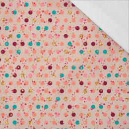 GLITTER PUNKTE (GLITTER HERBST) - bio single jerset mit Elastan Sommersweat