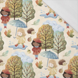 80cm WALDABENTEUER (HERBSTMÄDCHEN) - bio single jerset mit Elastan Sommersweat