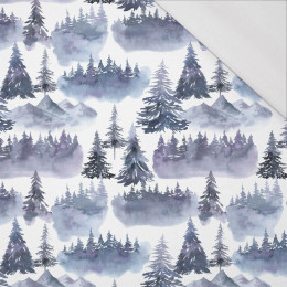 WALDLANDSCHAFT (GEMALTER WALD) - bio single jerset mit Elastan Sommersweat