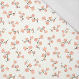 ROSA BLUMEN M. 4 / weiß - bio single jerset mit Elastan Sommersweat