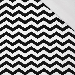 ZICKZACK / schwarz - bio single jerset mit Elastan Sommersweat