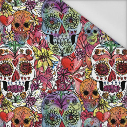 TOTENKÖPFE Ms. 4 / bunt (DIA DE LOS MUERTOS) - Wasserabweisende Webware