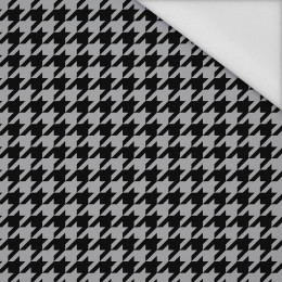 SCHWARZER HAHNENTRITT / grau - Wasserabweisende Webware