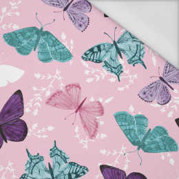 SCHMETTERLINGE M. 5 / rosa (PURPUR SCHMETTERLINGE) - Wasserabweisende Webware