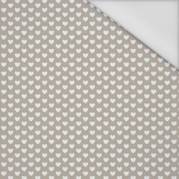 HERZCHEN / beige (VALENTINES HERZEN) - Wasserabweisende Webware