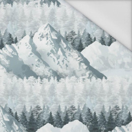 SCHNEEBEDECKTE GIPFEL (WINTER IM GEBIRGE) / groß - Wasserabweisende Webware