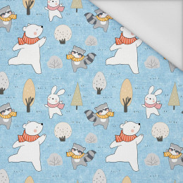 WINTERPARTY MS. 1 (WINTERSPIEL) / ACID WASH HELLBLAU  - Wasserabweisende Webware