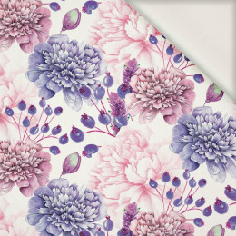 VIOLETTE PFINGSTROSEN (AUF DER WIESE) - Viskose Webware