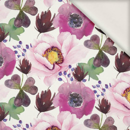 BLUMEN UND KLEEBLÄTTER (AUF DER WIESE) - Viskose Webware