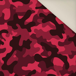 CAMOUFLAGE / viva magenta- Polster- Velours