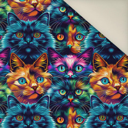 COLORFUL CATS- Polster- Velours