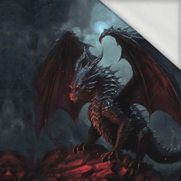 GOTHIC DRAGON - Paneel (60cm x 50cm) - Sommerswea tmit Elastan ITY