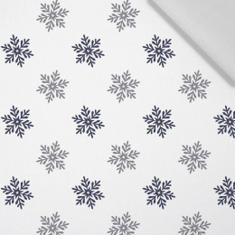 SCHNEEFLÖCKCHEN M. 5 (WINTERZEIT) / weiß - Baumwoll Webware