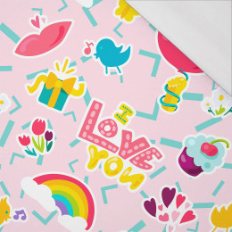 BUNTE STICKER MS. 5 - Bio Single Jersey Sommersweat