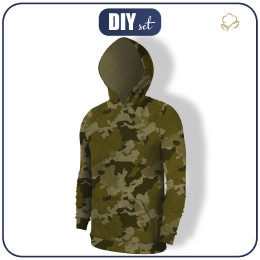HERREN HOODIE (COLORADO) - CAMOUFLAGE M. 4 - Nähset
