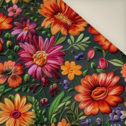 FLOWERS 3D M. 2- Polster- Velours