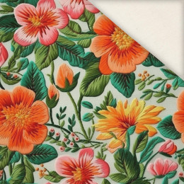FLOWERS 3D M. 3 - Leinen 100%