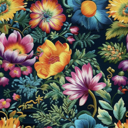 FLOWERS 3D M. 4 - Nylonstoff PUMI