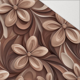 FLOWERS WZ.4/ Mocha Mousse  - Hydrophober angerauter Wintersweat