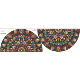 GREEN MANDALA m.1 - Tellerrock-Panel 