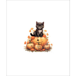 HALLOWEEN CAT  - Paneel (60cm x 50cm)