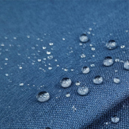 Wasserabweisende Webware Leinenimitat - BLAU