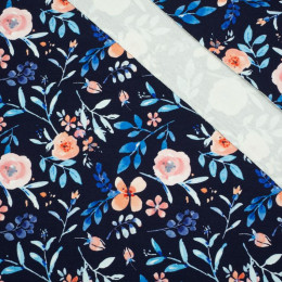 GEMALTE PAONIEN / navy - Sommersweat SP250