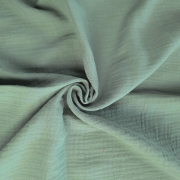 Baumwoll Musselin Double Gauze - Gedecktes Mint