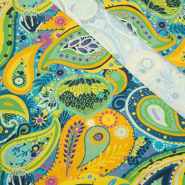 Paisley Mst. 3  - bio single jerset mit Elastan Sommersweat