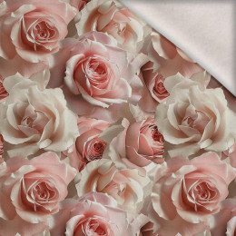PASTEL FLOWERS WZ.7 - Wintersweat angeraut mit Elastan ITY