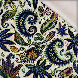 Hemp leaves WZ. 4 - Wintersweat angeraut mit Elastan ITY