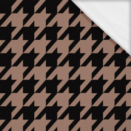 HAHNENTRITT / Mocha Mousse - Single Jersey mit Elastan ITY