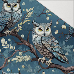 PASTEL BIRDS M.3 (EULE) - leichte Maschenware angeraut