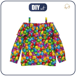 Carmenausschnitt Bluse (VIKI) - SWEETS WZ.3 - Nähset 