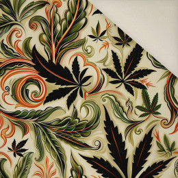 Hemp leaves WZ. 5- Polster- Velours