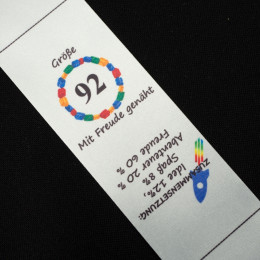 Jungs Textillabel DE - Größe 92 - 4 Stck Set