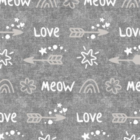 PFEILE / love (KATZENWELT) / ACID WASH GRAU 