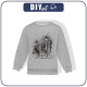 Kinder-Sweatshirts (NOE) - BE BEAUTIFUL (BE YOURSELF) / M-01 melange hellgrau - Sommersweat