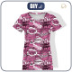 DAMEN T-SHIRT -  COMICS (rosa) - Single Jersey 