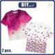 2-PACK - KINDER T-SHIRT - BLUMEN UND KLECKSE - Nähset