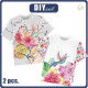 2-PACK - KINDER T-SHIRT - ANANAS DRINK UND KOLIBRI - Nähset