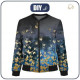 DAMEN BOMBERJACKE (KAMA) - SCHMETTERLINGE / gold - Nähset S