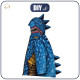 KINDERJACKE DINO (ZOE) - BLUE DRAGON - Nähset